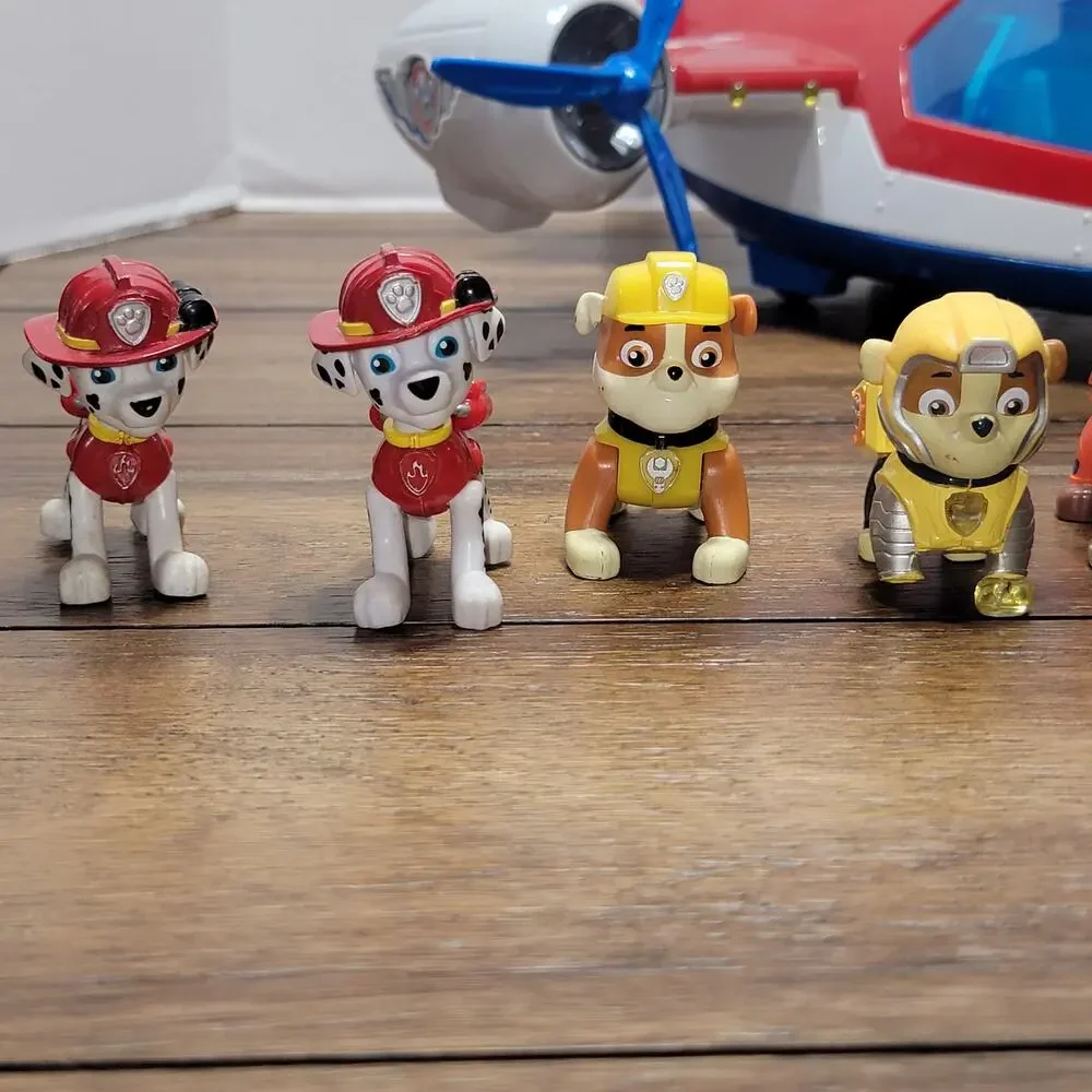 Paw Patrol Light and Sound Air Patroller Plane + 9 Paw Patrol Dogs